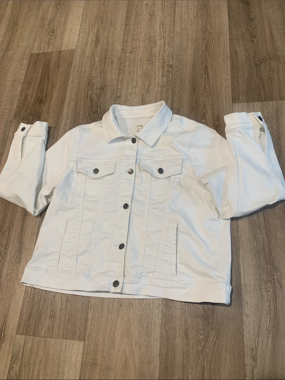 a.n.a White Women's Denim Jacket with Button Front